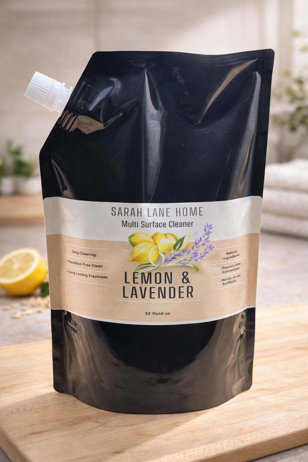 Lemon & Lavender Multi-Surface Cleaner Refill — 32 oz