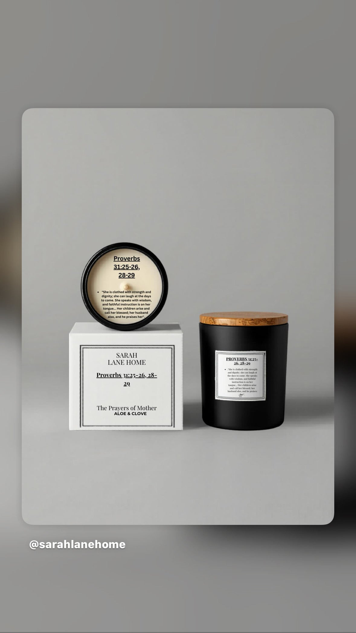 Proverbs 31:23–26, 28–29 Candle
Prayers of a Mother Collection