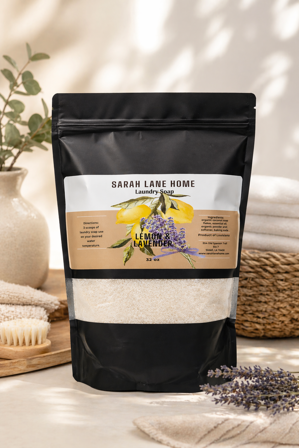 Lemon & Lavender Laundry Soap | Natural, Non-Toxic Clean | Sarah Lane Home
