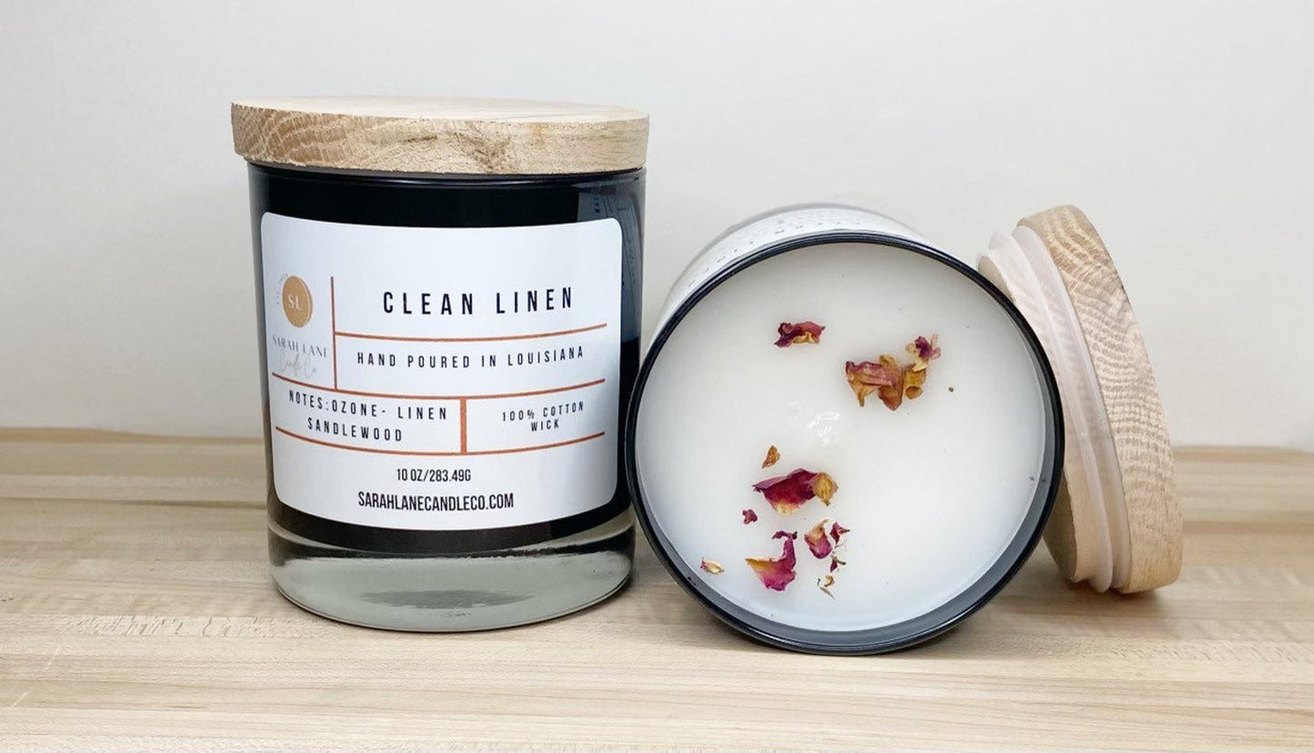 Clean Linen Luxury Candle