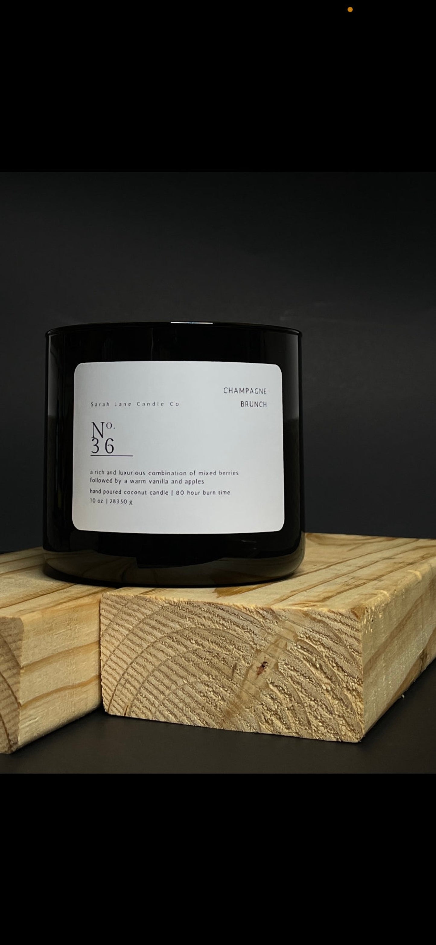Amber Noir Luxury Candle