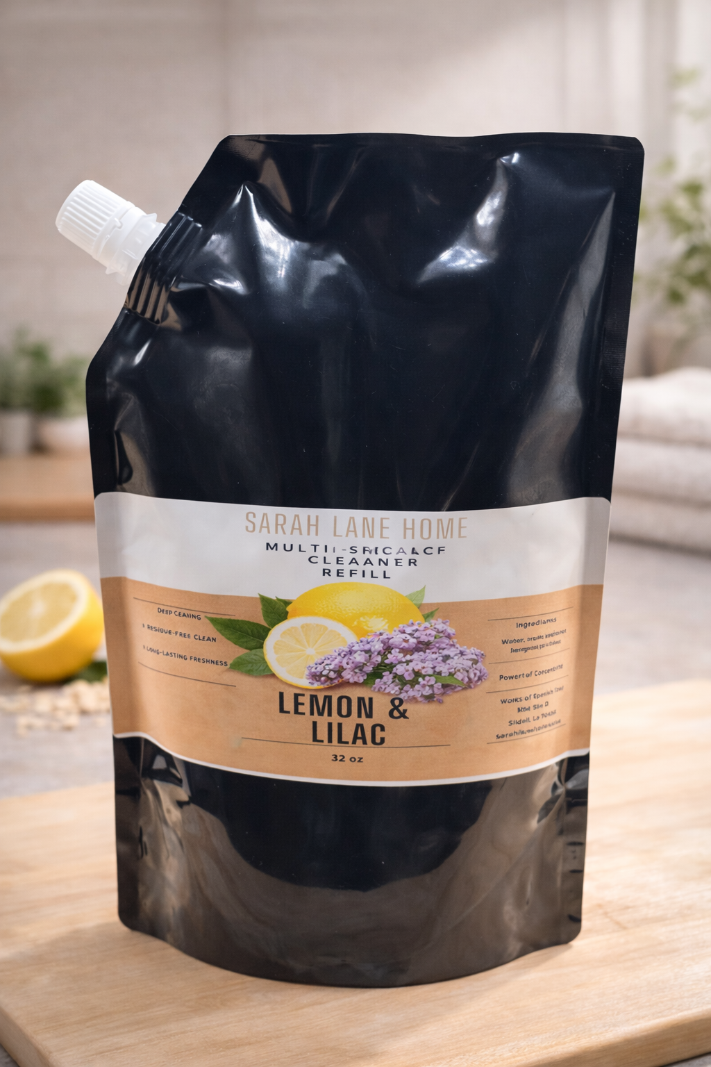 Lemon & Lilac Multi-Surface Cleaner Refill — 32 oz
