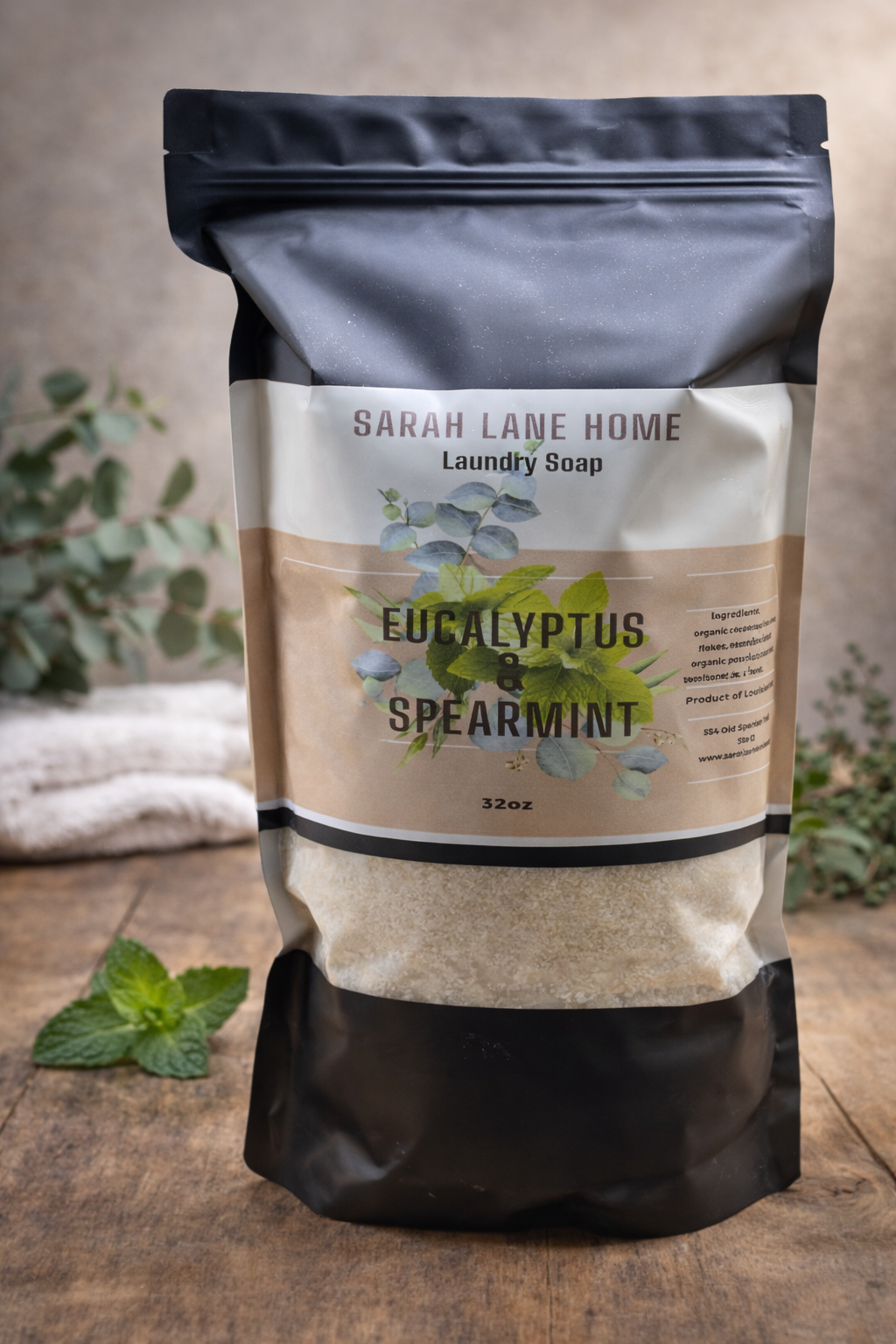 Eucalyptus & Spearmint Laundry Soap-32oz